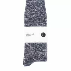 Slub Socks - Navy
