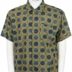 Camp Shirt Cotton Cross Batik - Olive