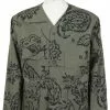 Cardigan Jacket Floral Print Ripstop - Olive -Vendite DONNA 1676464619egjackets 6376 1