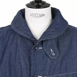 Shawl Collar Utility Jacket Industrial 8oz Denim - Indigo -Vendite DONNA 1676473897egjackets 6413