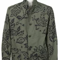 Bedford Jacket Floral Print Ripstop - Olive