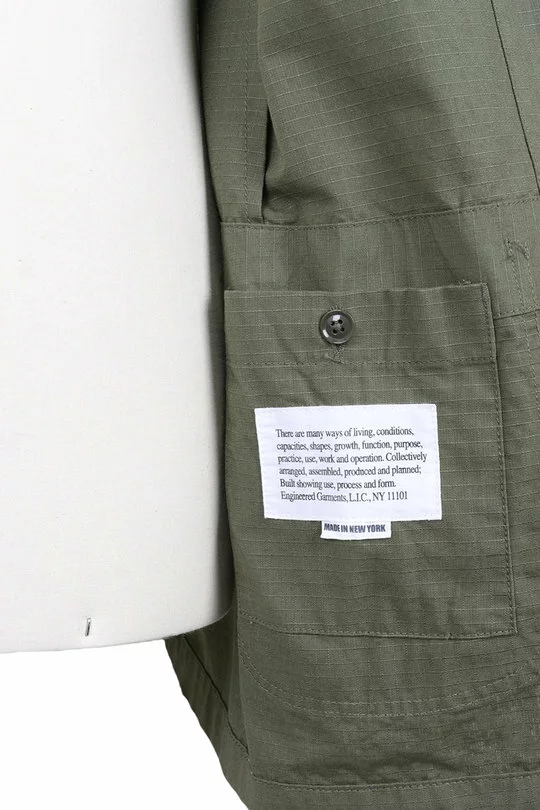 Bedford Jacket Cotton Ripstop - Olive 8 Bedford Jacket Cotton Ripstop - Olive - Image 6