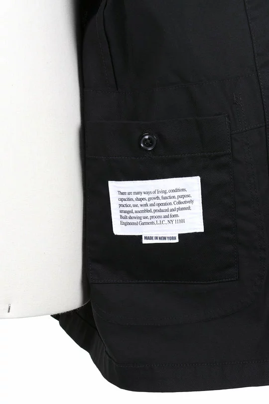 Bedford Jacket 6.5oz Flat Twill - Black 8 Bedford Jacket 6.5oz Flat Twill - Black - Image 6