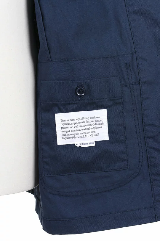 Bedford Jacket 6.5oz Flat Twill - Navy 8 Bedford Jacket 6.5oz Flat Twill - Navy - Image 6