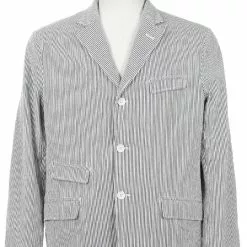 Andover Jacket Seersucker Stripe - Navy -Vendite DONNA 1676546256egandoverjkt 6451