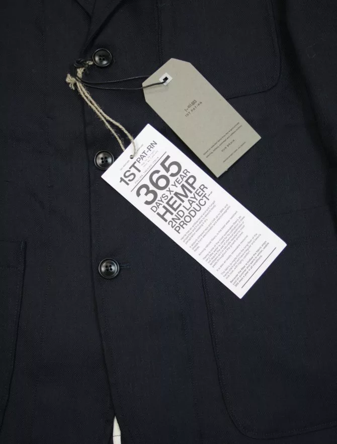 1ST PAT-RN Anders Yarn Dyed Twill Navy 5 1ST PAT-RN Anders Yarn Dyed Twill Navy - Image 3