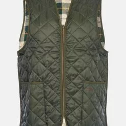 Barbour Quilted Waistcoat Zip In Liner Olive Ancient