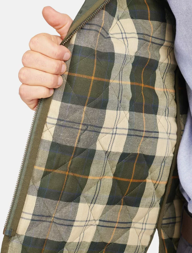 Barbour Quilted Waistcoat Zip In Liner Olive Ancient 4 Barbour Quilted Waistcoat Zip In Liner Olive Ancient - Image 2
