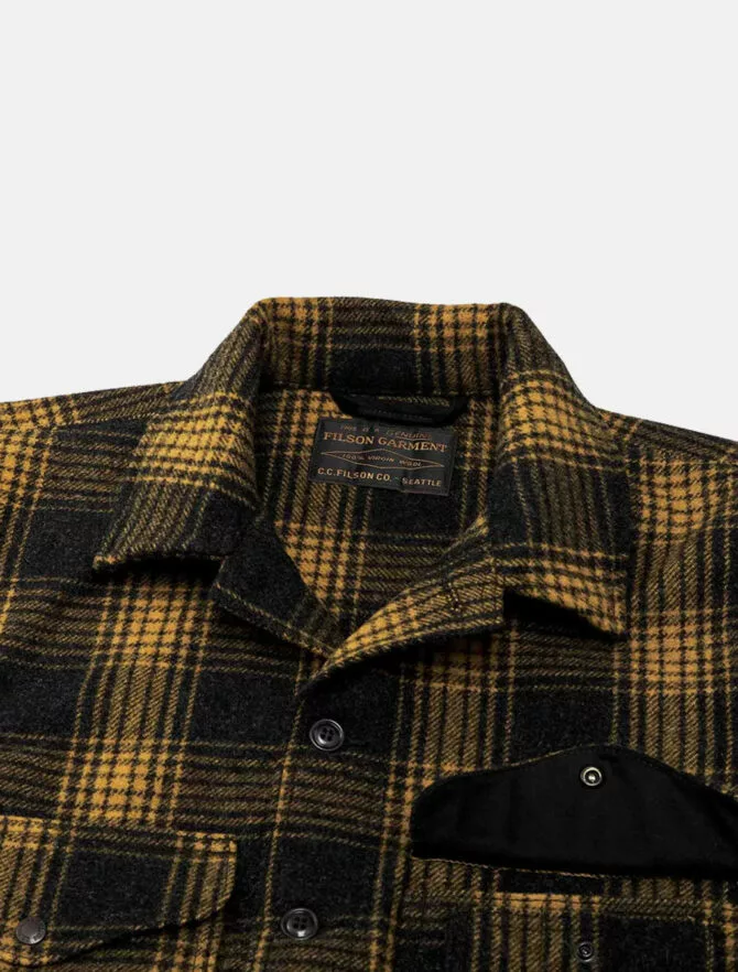 Filson Mackinaw Wool Cruiser Gold Ochre Ombre 6 Filson Mackinaw Wool Cruiser Gold Ochre Ombre - Image 4