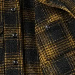 Filson Mackinaw Wool Cruiser Gold Ochre Ombre 12 Filson Mackinaw Wool Cruiser Gold Ochre Ombre -Vendite DONNA Filson Mackinaw Wool Cruiser Gold Ochre Ombre pocket detail