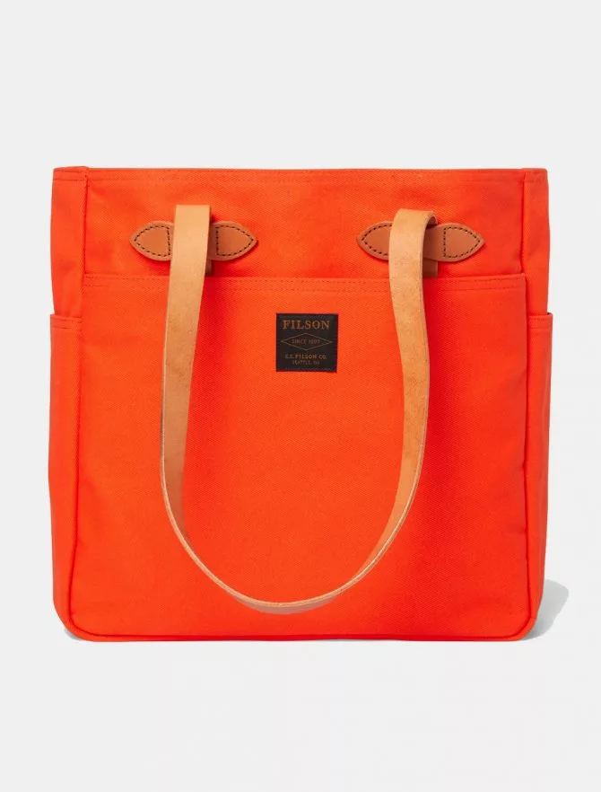Filson Rugged Twill Tote Bag Phaesant Red 2 Filson Rugged Twill Tote Bag Phaesant Red