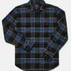 Filson Vintage Work Flannel Shirt Blu
