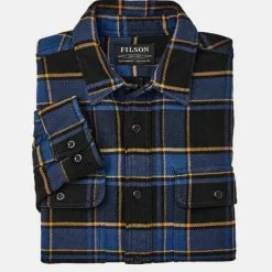 Filson Vintage Work Flannel Shirt Blu -Vendite DONNA Filson Vintage Work Flannel Shirt Blu detail 670x882 1