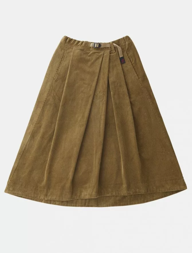 Gramicci Corduroy Talecut Skirt Mocha Beige 3 Gramicci Corduroy Talecut Skirt Mocha Beige
