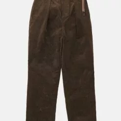 Gramicci Corduroy W’S Pleated Pant Dark Brown
