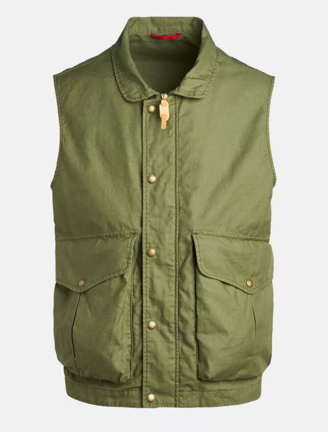 Manifattura Ceccarelli Alligator Vest Olive 3 Manifattura Ceccarelli Alligator Vest Olive