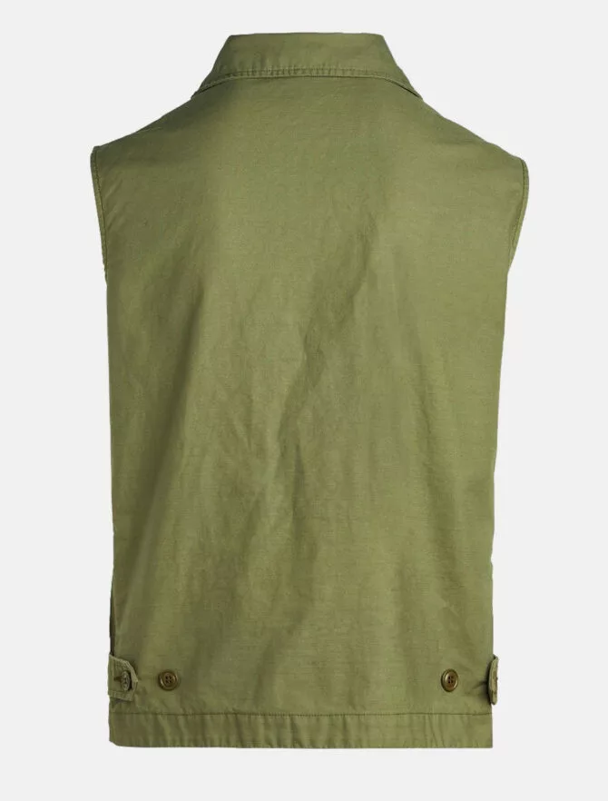 Manifattura Ceccarelli Alligator Vest Olive 4 Manifattura Ceccarelli Alligator Vest Olive - Image 2