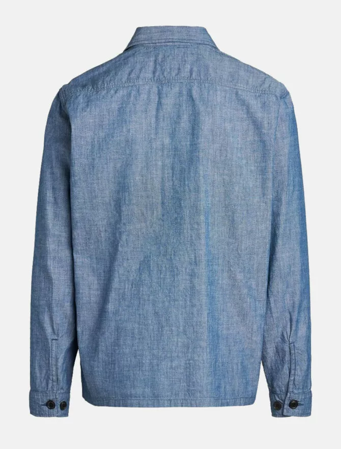 Manifattura Ceccarelli Original Cruiser Jacket Chambray 3 Manifattura Ceccarelli Original Cruiser Jacket Chambray - Image 2
