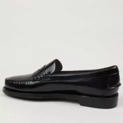 Sebago Classic Dan Tag Brown Burgundy Gold Penny Loafer -Vendite DONNA Sebago Classic Dan Tag Brown Burgundy Gold Penny Loafer dettaglio laterale 670x882 1