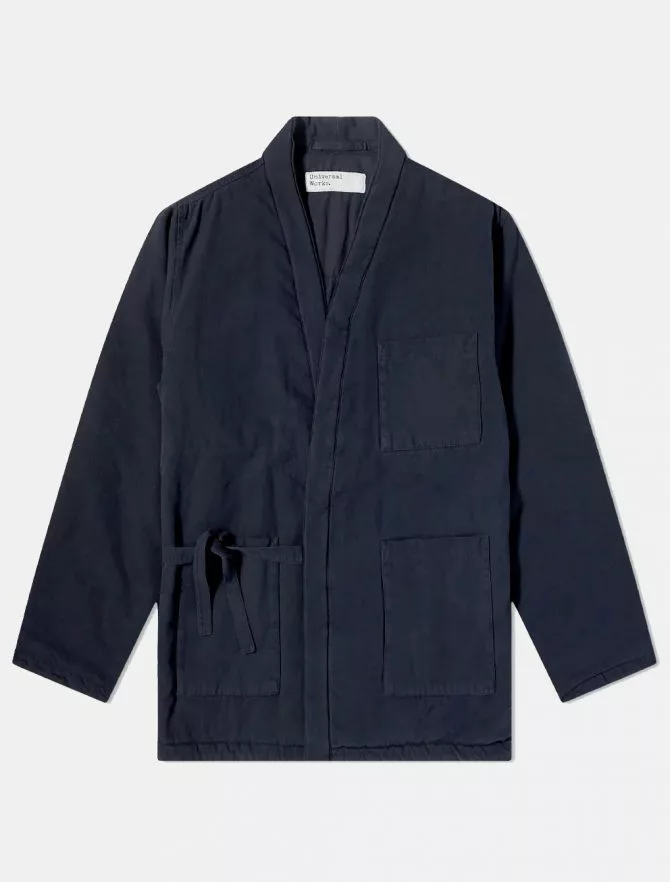 Universal Works Insulated Kyoto Work Jacket Deep Blue 3 Universal Works Insulated Kyoto Work Jacket Deep Blue