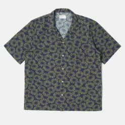 Universal Works Road Shirt Sun Flower Navy