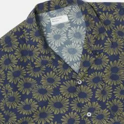 Universal Works Road Shirt Sun Flower Navy -Vendite DONNA Universal Works Road Shirt Sun Flower Navy detail 670x882 1