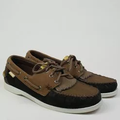 Universal Works X Sebago Portland Multi-Tone In Dark Brown Suede -Vendite DONNA Universal Works X Sebago Portland Multi Tone In Dark Brown Suede paio