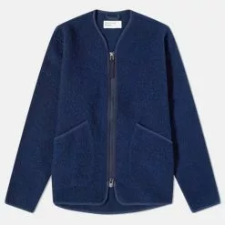 Vendite DONNA 29 Universal Works Zip Liner Jacket Tibet Fleece Navy