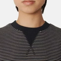 YMC Almost Grown Stripe Sweatshirt Navy Stone -Vendite DONNA YMC Almost Grown Stripe Sweatshirt Navy Stone detail 670x882 1