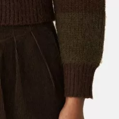 YMC Foxtail Alpace Cardigan Green Brown -Vendite DONNA YMC Foxtail Alpace Cardigan Green Brown detail 670x882 1