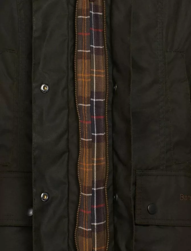 Barbour Classic Beadnell Wax Jacket Olive 5 Barbour Classic Beadnell Wax Jacket Olive - Image 3