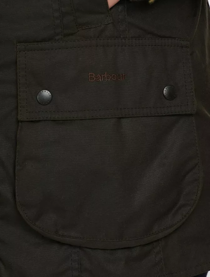 Barbour Classic Beadnell Wax Jacket Olive 4 Barbour Classic Beadnell Wax Jacket Olive - Image 2